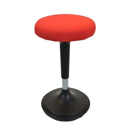 GFANCY FIXTURES Red Tall Swivel Active Balance Chair GF3101469